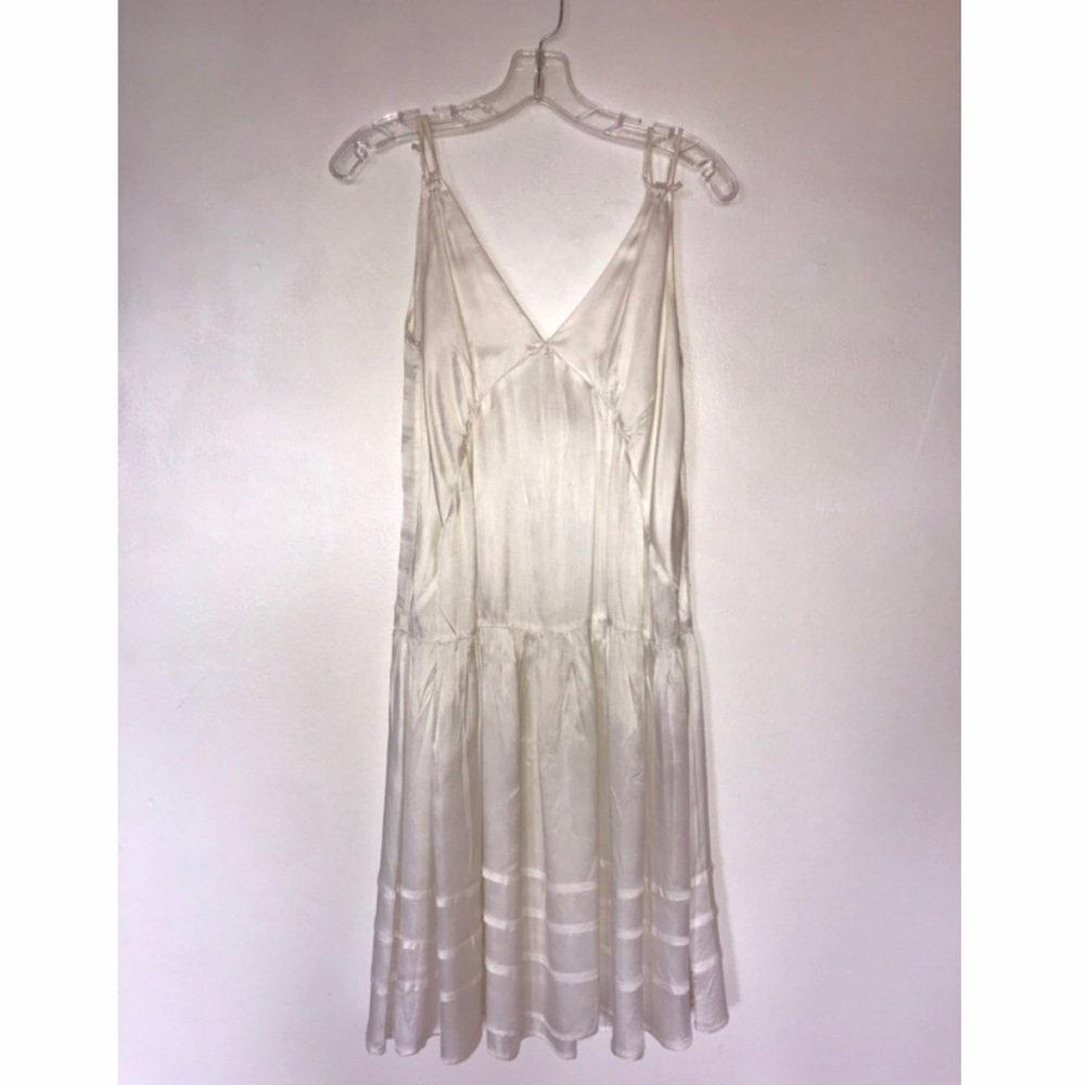 See by Chloe white satin dress